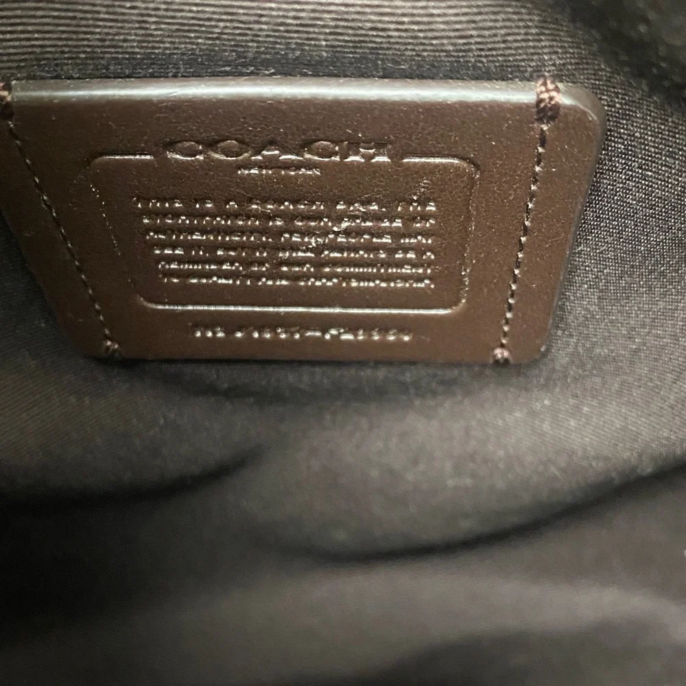 Coach Light Tan Signature Crossbody Bag